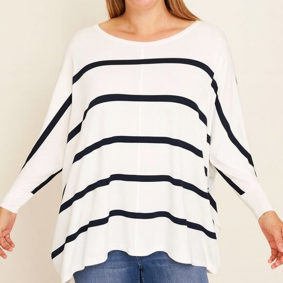 Sweaters - Wasabi Soft Knit Sweater | 2X Fit | Boat Neck, Dolman Arms | Ribbed Finish | NWT